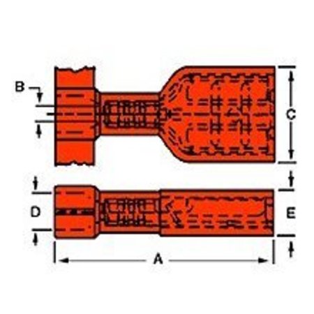 MOLEX .187X.020 Fem Fiqd V-O Loose(Aa-2202V) 190030126